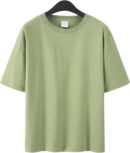 Vista 2 de Opomelo Men's Casual Cotton T-Shirt Athletic Workout Short Sleeve Tshirts Crew Neck Solid Classic Tee