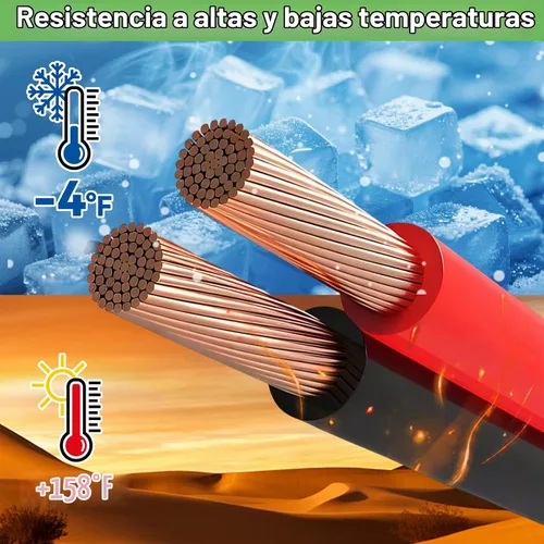 Vista 5 de Askcable Cable de alambre de 12 calibre, cable de alambre eléctrico de 12 AWG, 2 conductores de alambre rojo y negro, cable de extensión flexible