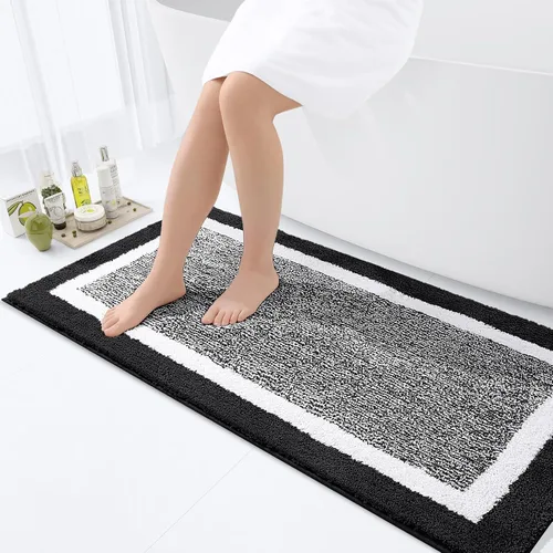 Vista 59 de OLANLY Alfombras de baño 24x16, tapetes de baño extra suaves y absorbentes de microfibra, antideslizantes, lavables a máquina, secan rápido