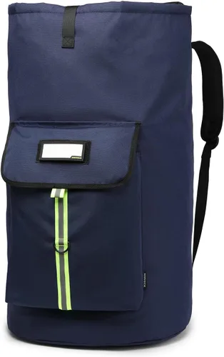 Vista 8 de mochila de lavandería, bolsas de lavandería extra grandes y resistentes, mochila de lavandería para estudiantes universitarios, cierre de cordón