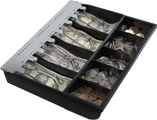 Vista 3 de Adesso Cajón de efectivo POS de 13" con bandeja extraíble MRP-13CD