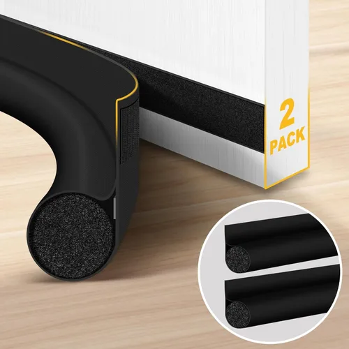 Vista 11 de Tope de Corriente de Puerta HomeProtect de 76 cm, Cinta de Clima con Adhesivo Fuerte para Protección Esencial del Hogar en Dormitorio para Espacios