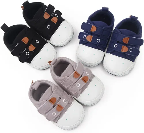 Vista 4 de Baby Sneakers Shoes Soft Sole Hook Loop Fashion Casual Shoes Princess Shoes Toddler Shoes Toddler Booties