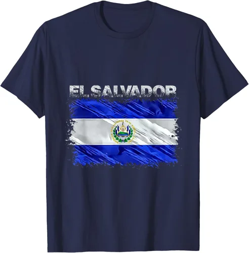 Vista 72 de Camiseta El Salvador, Negro