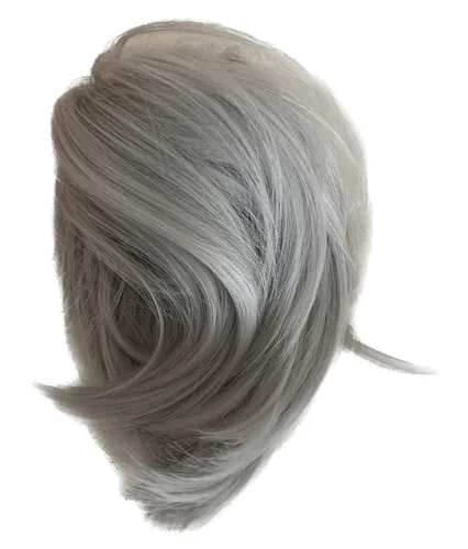 Vista 5 de Apexhairs - Extensión de moño de cabello sintético lacio, extensiones de moño corto, accesorios para el cabello, moño elástico fácil de coletar