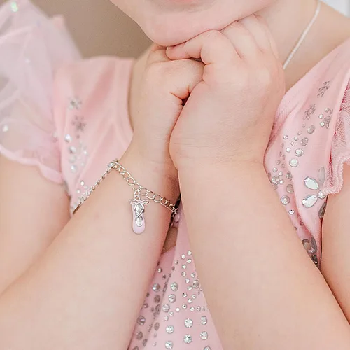 Vista 3 de Cherished Moments Charm Bracelet, .925 Sterling Silver plateado-medio (1-5 años)