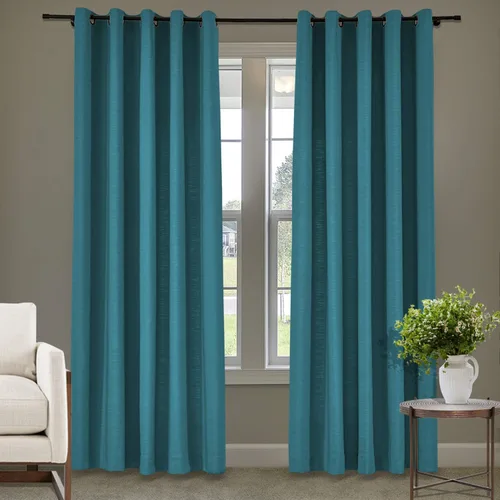 Vista 9 de Frelement Cortinas de lino de lino de bronce con ojales para interiores, tratamiento de ventanas para sala de estar, dormitorio, habitación