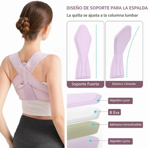 Vista 2 de NLNYCT Corrector de postura para mujer, soporte de espalda ajustable para la postura, corrector de postura de espalda que proporciona alivio