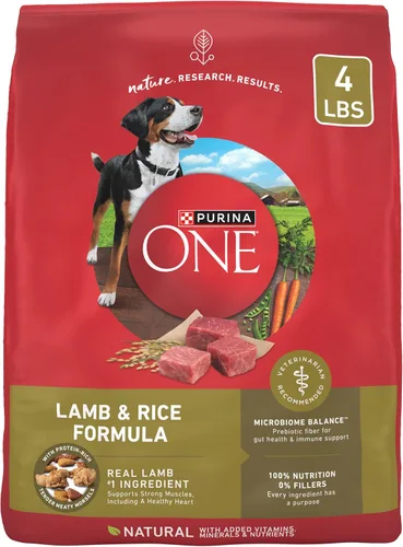Vista 10 de Purina ONE Comida seca para perros con fórmula de pollo y arroz, bolsa de 31.1 libras