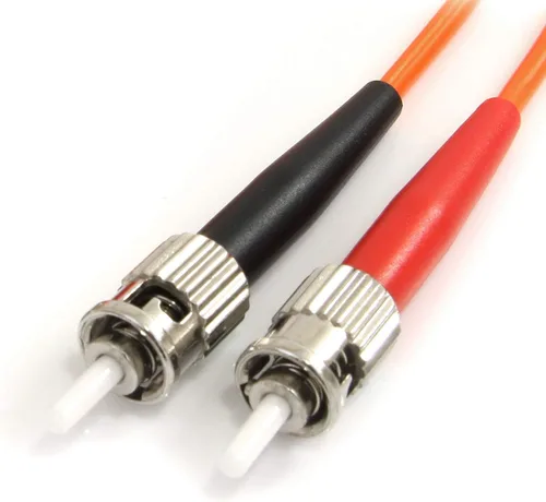 Vista 2 de StarTech.com 6.6 ft Cable de fibra óptica multimodo dúplex 62.5125 LSZH - STSC - OM1 - ST a SC (FIBSTSC2), naranja