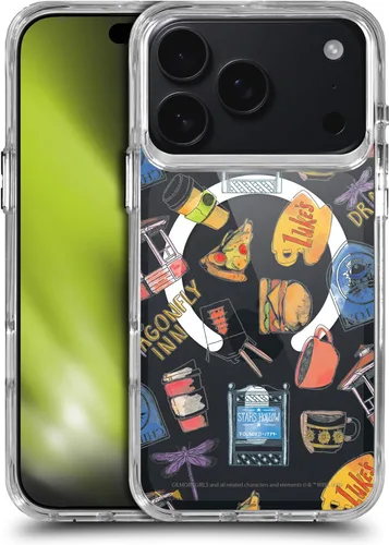 Vista 140 de Head Case Designs Gilmore - Funda negra a prueba de golpes con diseño de dibujos animados para niñas con licencia