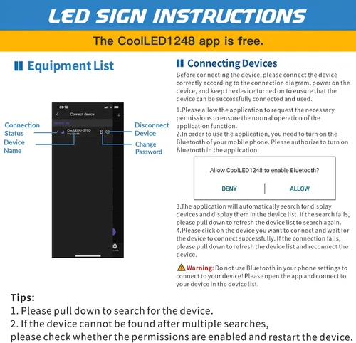 Vista 7 de Rayhome Mini letrero LED para automóvil, 6.7 x 2.76 pulgadas, panel de matriz LED flexible, USB 5 V, control de aplicación Bluetooth, letrero LED