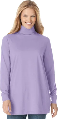 Vista 18 de Camisa algodón, cuello de tortuga, talla grande, Perfecta, para mujer. Banana