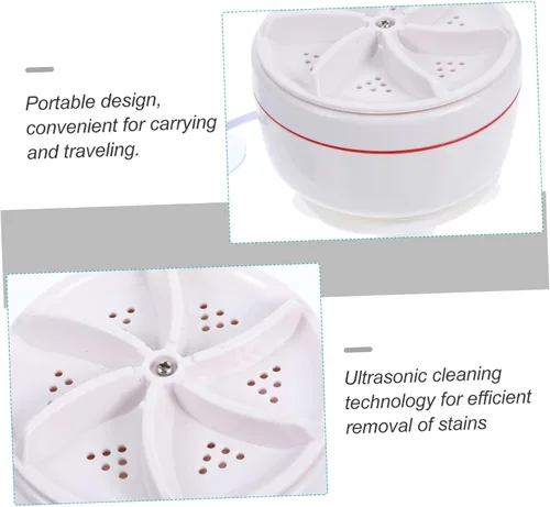 Vista 6 de KOMBIUDA Mini lavadora portátil para viajes, compacta y ligera, para ropa interior, calcetines y artículos, material fácil de usar e instalar