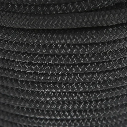 Vista 5 de [Usado] NovelBee - Línea de anclaje de nailon con dedal (1/2 pulgada x 600 pies) (negro) 1/2 Inch Anchor Rope 600 Feet,Black Boat Anchor