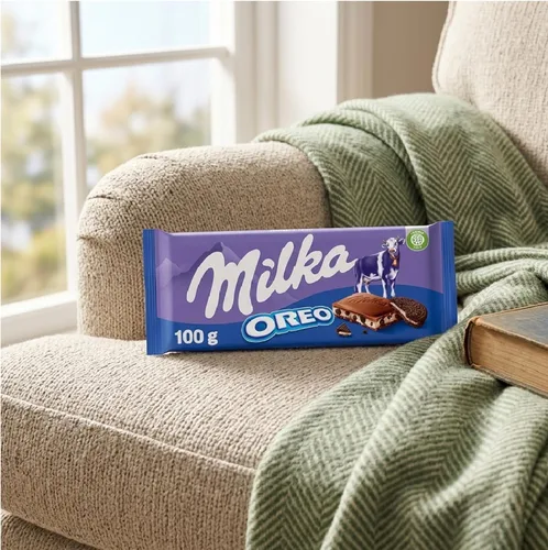 Vista 4 de Milka Chocolate con leche Oreo 3.53 oz (paquete de 10)