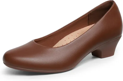 Vista 15 de DREAM PAIRS Zapatos de vestir con soporte de arco de tacón bajo para mujer Negro