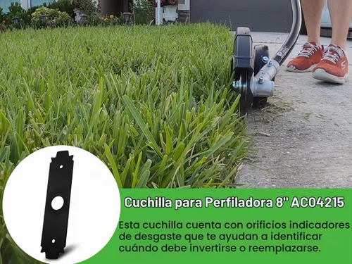 Vista 4 de Edger Blade AC04215 - Cuchilla dentada de acero de 8 pulgadas, orificio central de 1 pulgada, compatible con accesorio Ryobi Expand-It, compatible