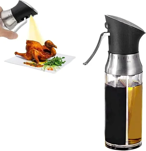 Vista 3 de Pulverizador de aceite de oliva, dispensador de vinagre, rociador de vinagre, botella rociadora de aceite de oliva para cocina, cocina, barbacoa
