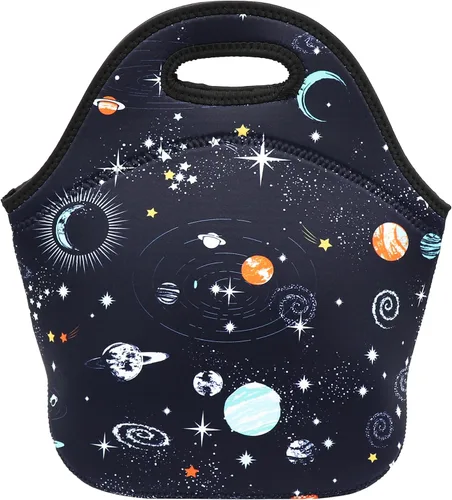Vista 7 de Bolsa de almuerzo de neopreno aislada para mujeres, hombres, adultos, niños, adolescentes, adolescentes, niñas y niños pequeños