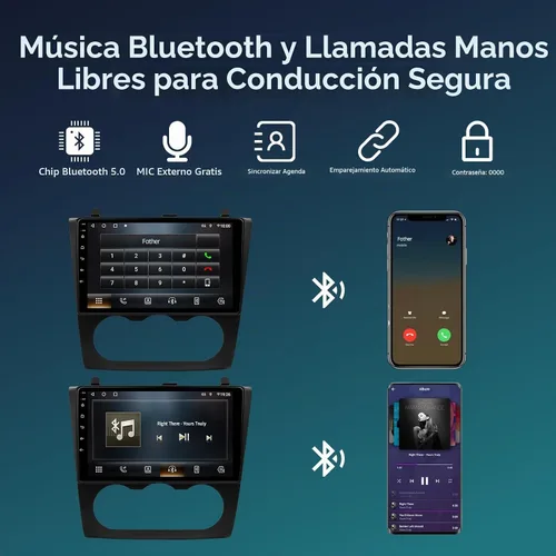 Vista 7 de 9 pulgadas Apple Car Play Radio XC003 Arnés para Nissan Altima 2008-2012, Android 13 6G 128G pantalla táctil estéreo de coche con Android
