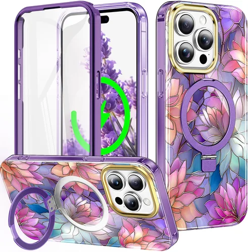 Vista 105 de Funda para iPhone 16 con protector de pantalla-Lotus A25