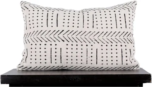 Vista 16 de Trade Star Mudcloth - Funda de cojín decorativa para lumbar, 100% algodón, color índigo, estilo granja, funda de almohada gruesa, estilo bohemio