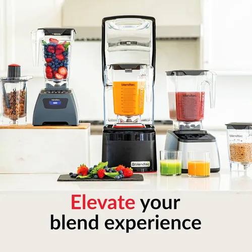 Vista 2 de Blendtec Tarro WildSide de 90 onzas, grado comercial, frasco de repuesto de cinco caras, compatible con Blendtec Blenders, capacidad de mezcla de 36