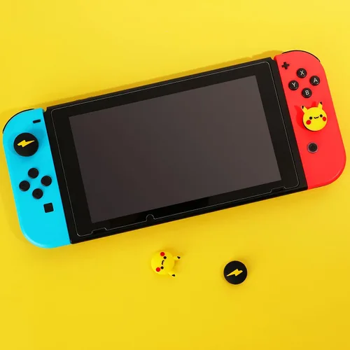 Vista 7 de Lindas tapas de agarre de pulgar para Nintendo SwitchLiteOLED, cubierta de botón de joystick analógico de silicona para palanca de mando analógica
