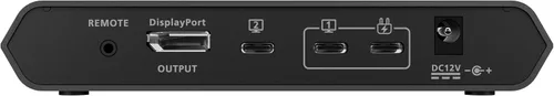 Vista 3 de IOGEAR KVM de escritorio USB-C 4K de 2 puertos con salida DISPLAYPORT y periférico USB