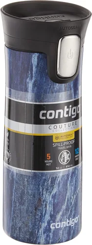Vista 9 de Contigo Pinnacle Autoseal - Taza de viaje térmica de acero inoxidable, termo al vacío, vaso a prueba de fugas, taza de café con tapa fácil
