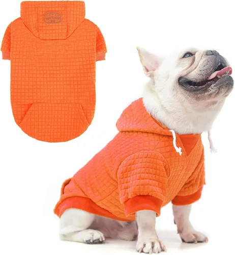 Vista 44 de BEAUTYZOO - Sudadera con capucha para perros con agujero para correa y bolsillo, suéteres para perros pequeños, medianos y grandes, niños y niñas