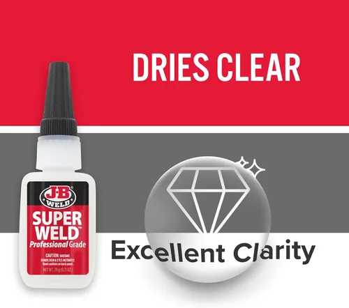 Vista 7 de J-B Weld Superglue 20g Paquete de 2 - SuperWeld Grado Profesional
