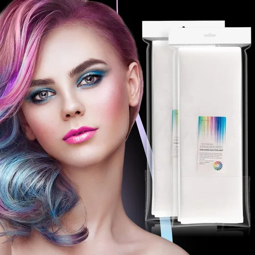 Vista 8 de Noverlife 100 unidades de papel de tinte para el cabello de gran tamaño reutilizable de espuma para el cabello