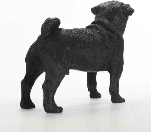 Vista 2 de Conversation Concepts Figura Pug Negro