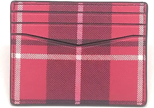 Vista 3 de Kate Spade New York Staci Plaid - Tarjetero delgado pequeño (cuadros festivos)