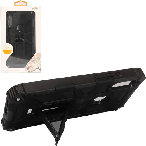 Vista 3 de Para Motorola Moto E (2020) XT2052 - Funda Defender con soporte - ST6 Negro