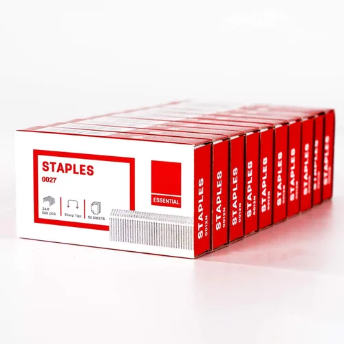 Vista 8 de Deli 5,000 grapas – Se adapta a engrapadora de capacidad de 60 hojas, longitud de pata de 3/8", capacidad de 70 hojas, 23/10, diseño de punta