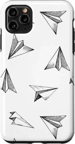 Vista 13 de Papel Avión Patrón Avión Avión Aviación Aviación Caso para iPhone 17