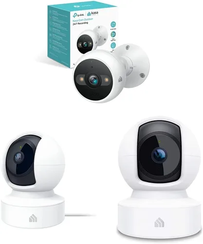 Vista 9 de Kasa 4MP 2K cámara de seguridad al aire libre con cable con cámara de seguridad interior Kasa 2K QHD Pan/Tilt
