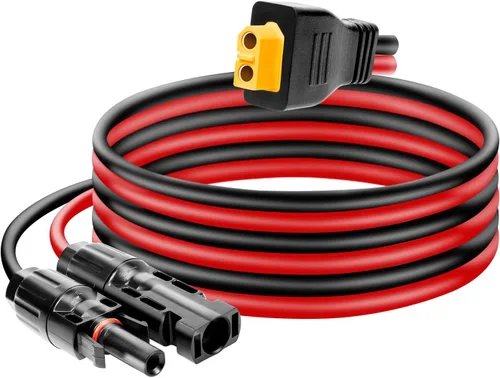 Vista 11 de Ansoufien Cable Conector de Panel Solar a Conector XT60 de 1 pie, Cable de Extensión de Carga Solar de 10 AWG Solar a XT60 XT60 (Enchufe Hembra)