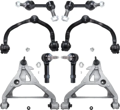 Vista 95 de Detroit Axle - Kit de brazos de control de extremo de 8 piezas para Toyota 2001-2003 Highlander 2002-2003 Camry Lexus ES300, 2 conjuntos de brazos