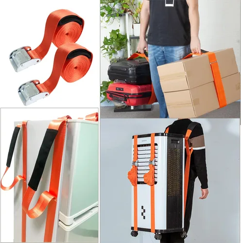 Vista 4 de Correas de hombro para muebles, Correa de hombro de una persona para levantar y mover con asas ajustables para arnés para mover muebles