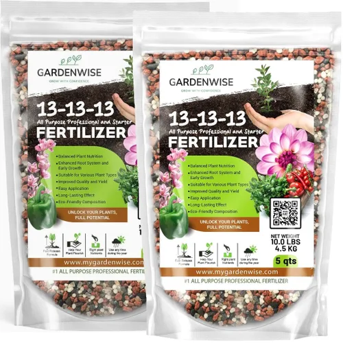 Vista 26 de 10-10-10 Fertilizante para plantas de liberación lenta - 10 10 10 Fertilizante granular multiusos de jardín para verduras, tomate, arborvitae