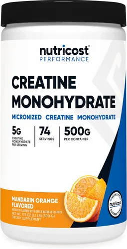 Vista 10 de Nutricost - Polvo de Monohidrato de Creatina (sabor Frambuesa Azul), 500 Gramos (1.1 LBS)