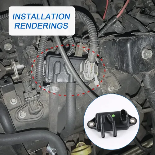 Vista 5 de Reemplazo del sensor de retroalimentación de presión de recirculación de gases de escape EGR para Ford F-150 F-250 F-350 Ranger, Mercury Sable