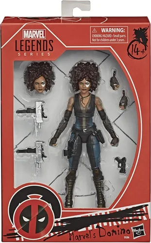 Vista 3 de Hasbro Marvel Legends Series X-Men - Figura de acción coleccionable de Marvel's Domino de 6 pulgadas, a partir de 14 años