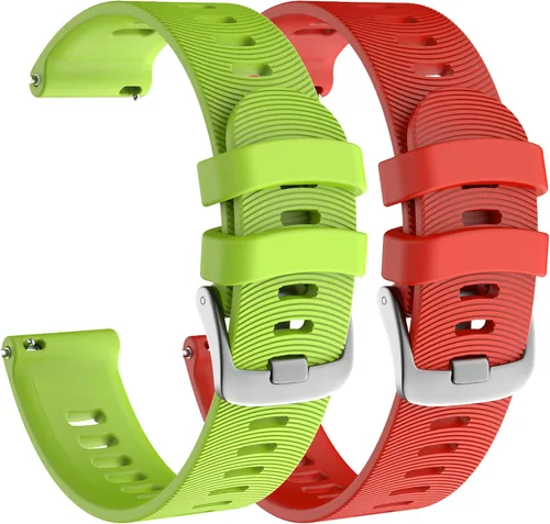 Vista 9 de ISABAKE - Correa de reloj de 0.787 in para Garmin Forerunner 245 645/Vivoactive 3/Venu Sq Negro