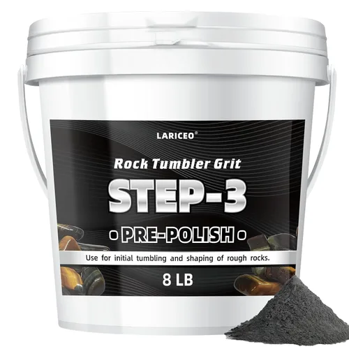 Vista 11 de Medios de cerámica de 2.5 libras para pulir rocas, medios de relleno de cerámica de 3/16 pulgadas x 3/8 pulgadas, no abrasivos, reutilizables