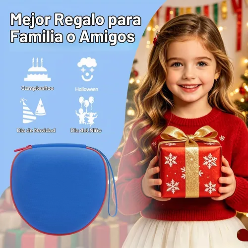 Vista 8 de Funda para auriculares plegables para niños, color negro (solo funda)